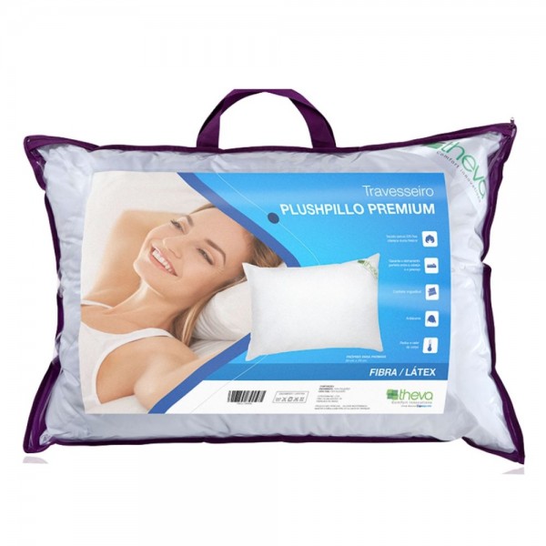 TRAVESSEIRO PLUSHPILLO LÁTEX / FIBRA PREMIUM