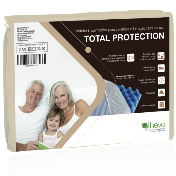  PROTETOR IMPERMEÁVEL PARA COLCHÃO TOTAL PROTECTION